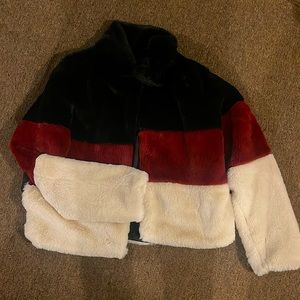 Faux fur jacket